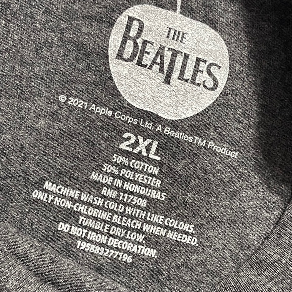 The Beatles T-Shirt Men 2XL Grey Abbey Road Graphic Band Tee Classic Rock 60s 70 - Picture 6 of 6